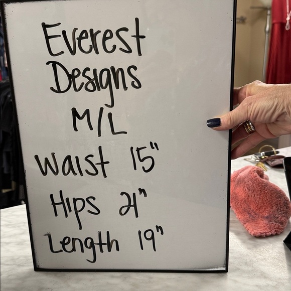 Everest Designers Wool Knit Skirt in Green and Cream Nordic Print Size M/L - Picture 4 of 9